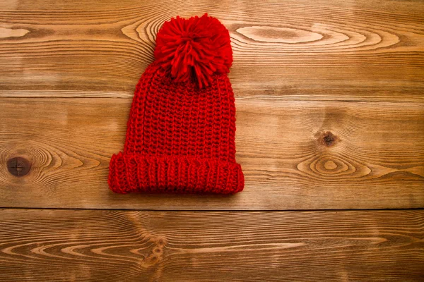 Zimowe kapelusz z pompon — Zdjęcie stockowe