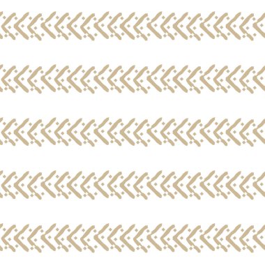 Beyaz ve bej renksiz küçük pürüzlü çizgiler ve kareler, eksik üçgenler, kare parantez şekilli sınır deseni