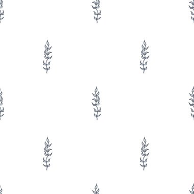 Mavi algler kusursuz desen. Vektör illüstrasyonu, elbise, duvar kağıdı, kumaş, perde, arkaplan, halı, giysi, ambalaj kağıdı ve defter kapağı için çocuk baskısı için kullanılabilir.