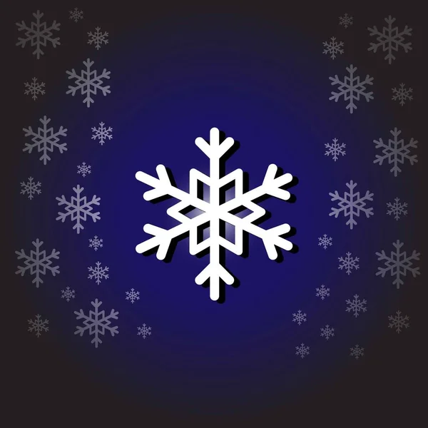 White Snowflakes Icons Snowflakes Template Snowflake Winter Snowflakes Icons Snowflake — Stock Vector