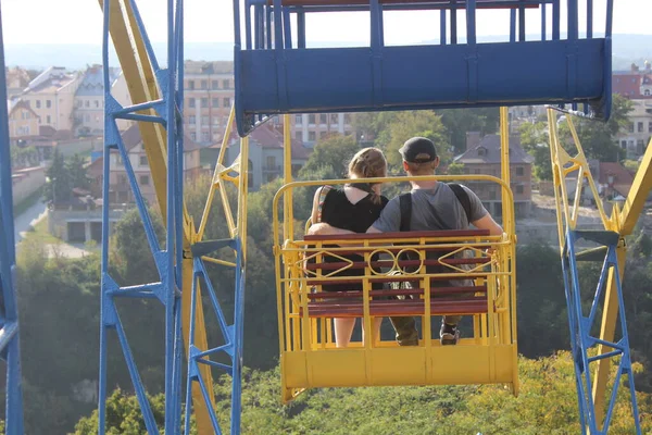 Love Couple Ferris Wheel — Foto de Stock