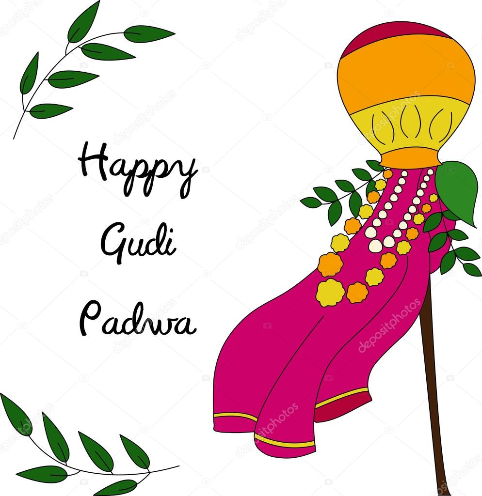 Happy Gudi Padwa celebration card