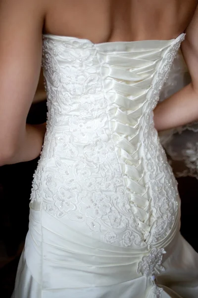 Wedding dress close-up — Stock Photo, Image