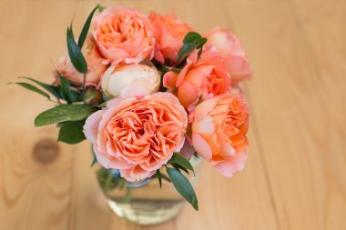 Şeftali buket David austin gül