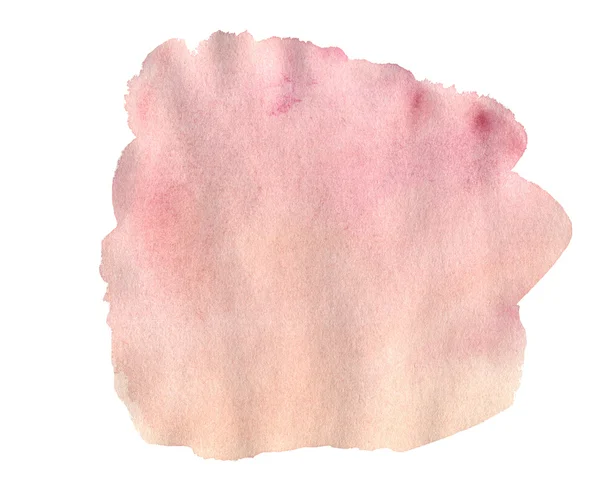 Watercolor hand drawn isolated yellow, pink and orange spot. Raster illustration — 스톡 사진