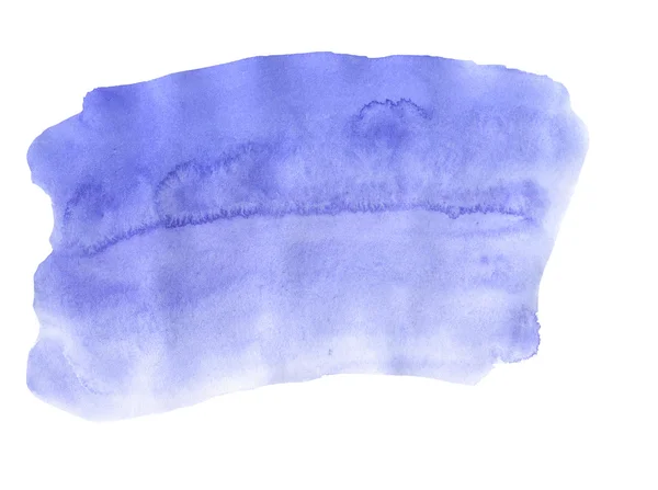 수채화 손으로 그려 고립된 블루 장소. 래스터 그림 — 스톡 사진