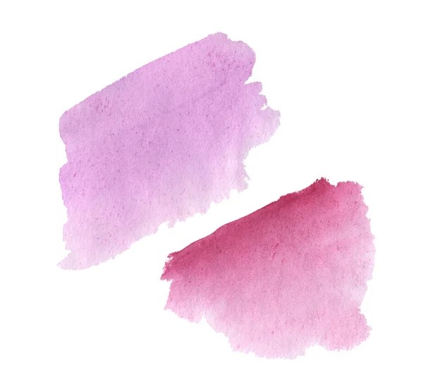 Watercolor hand drawn isolated pink and magenta spot. Raster illustration — 스톡 사진