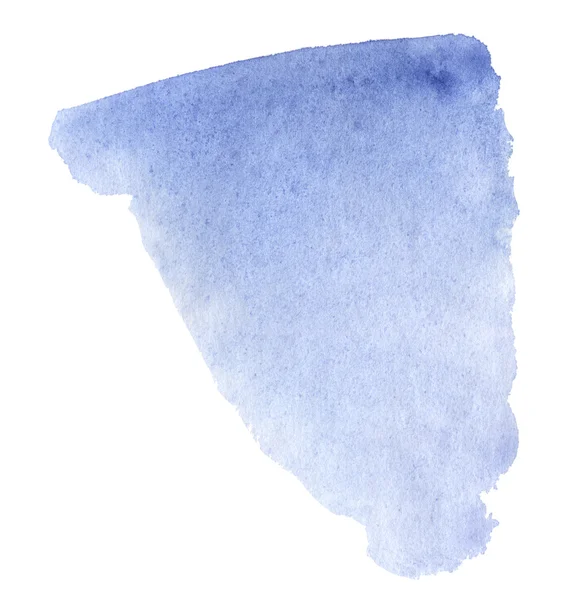 Ακουαρέλα χέρι που απομονωμένο σημείο του μπλε. Εικόνα ράστερ — Φωτογραφία Αρχείου