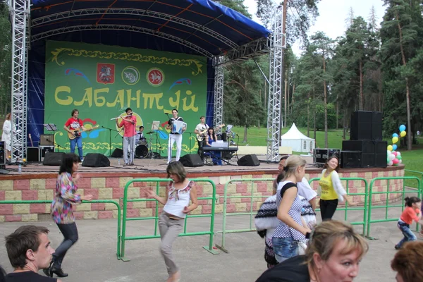 Koncert na wakacje pług w Żukowski czerwca 2013 — Zdjęcie stockowe