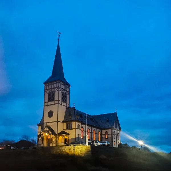Iglesia Luterana Lofoten — Foto de Stock
