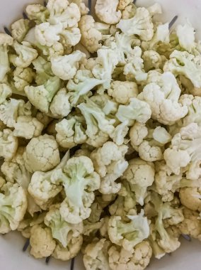 Karnabahar 'ın yakın plan fotoğrafı.