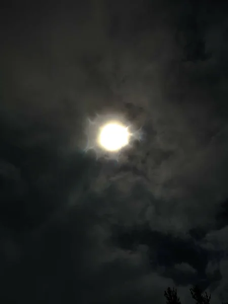 Eclipse Solar Chile Por Tarde — Foto de Stock