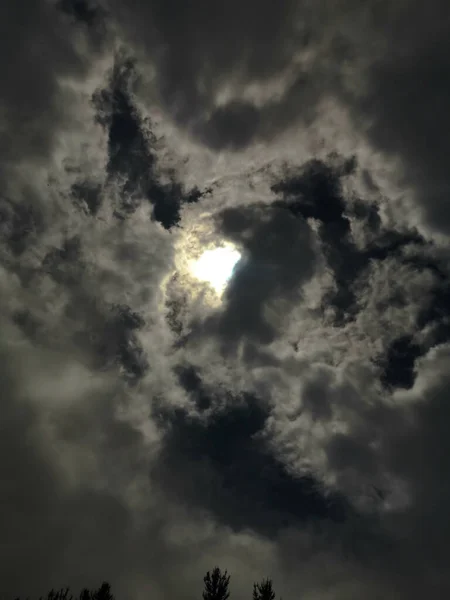 Éclipse Solaire Chili Dans Après Midi — Photo