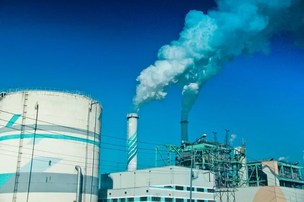 Egzoz emisyon bir fabrikada