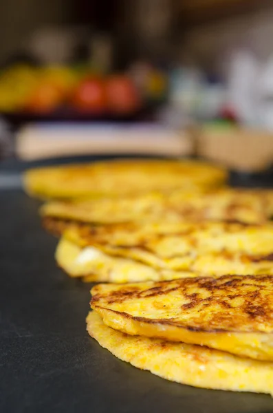 Cachapa, tipik Venezuela gıda.