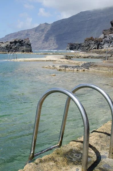 Naturschwimmbecken "las macetas", Insel Hierro. — Stockfoto