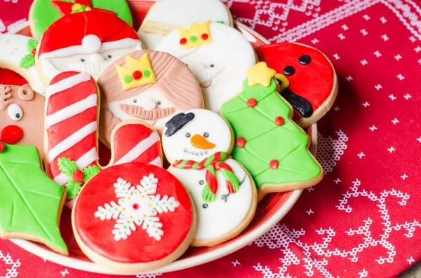 Zelfgemaakte kerstkoekjes. — Stockfoto