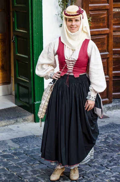 Costume tipico di La Palma, Isole Canarie . — Foto Stock