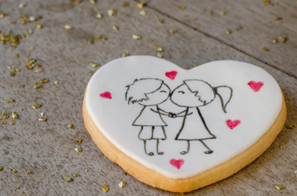 San Valentin wedding cookie.