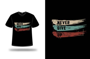 Tişört asla yeşil, kırmızı ve açık kahverengiden vazgeçmez.