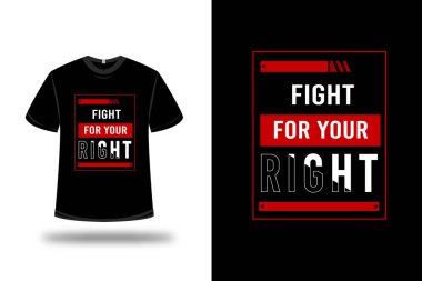 Doğru renk kırmızı ve beyaz için tişört savaşı