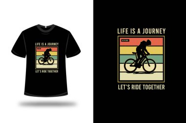 Tişört hayatı bir yolculuktur. Turuncu, sarı ve yeşil renkte gezelim.