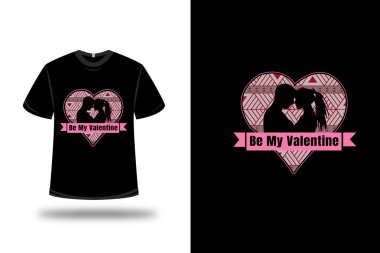 Tişörtüm sevgililer günü rengim olsun pembe ve siyah