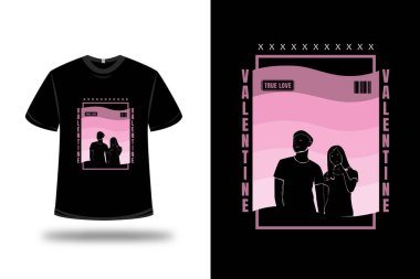 Tişört, sevgililer günü, gerçek aşk, pembe renk.
