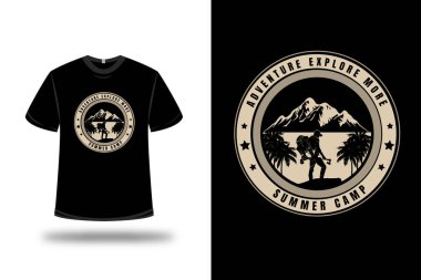 Tişört macerası daha fazla yaz kampı renk kremi keşfetmek