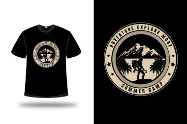 Tişört macerası daha fazla yaz kampı renk kremi keşfetmek