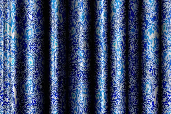 Bakgrund med blå draperi — Stockfoto