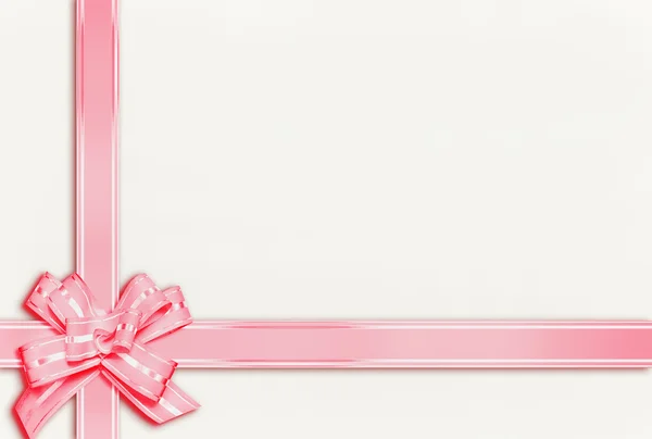 Background with pink ribbon — Stock Photo, Image