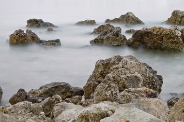 akşam deniz dalgaları 