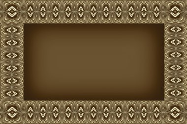 kenarlıklı bej çerçeve