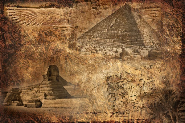 Vintage ägyptische Collage — Stockfoto