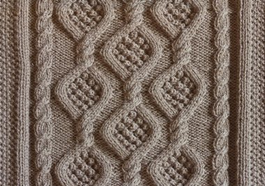 arkaplan dokusu desenli örülmüş tuval Aran bej rengi kapat