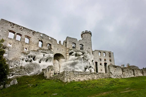 Jura Polonais Pologne Octobre Château Médiéval Polonais Xive Siècle Ogrodzieniec — Photo