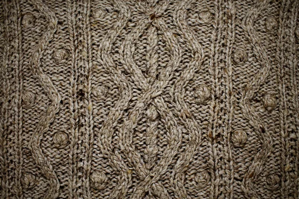 Gray  knitted texture — Stock Photo, Image