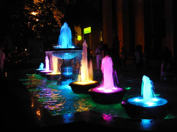 Night fountain — Stock Photo, Image