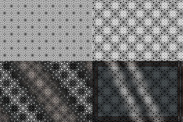 Black and white patterns — Stock Photo, Image