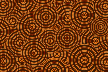 Turuncu-kahverengi daireler