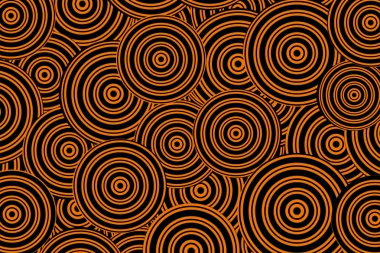 Arka plan turuncu-siyah daireler