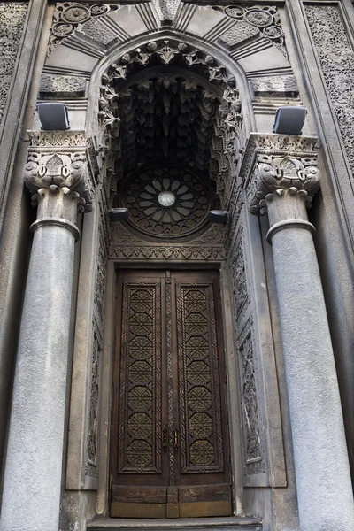 Door of a house of worship Karaites — Stok fotoğraf