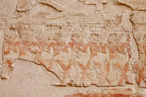 Nahaufnahme ägyptischer Fresken — Stockfoto