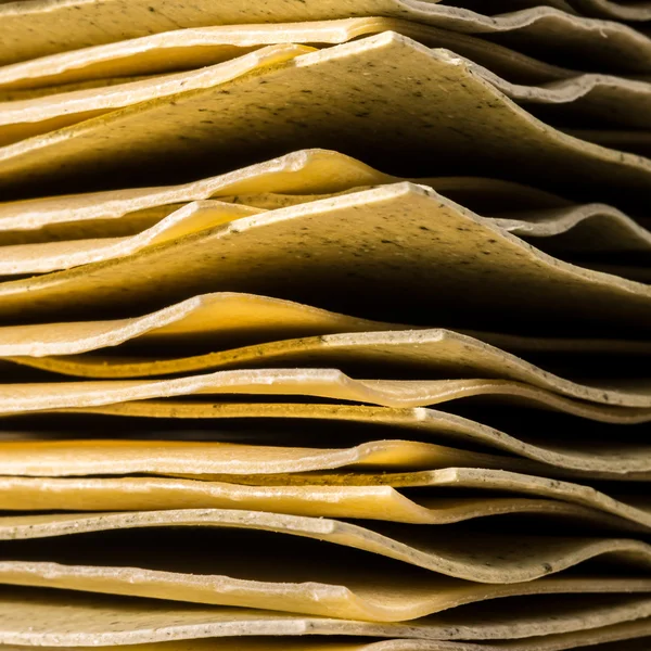 Up close view of pieces of raw lasagne — Stock Photo, Image