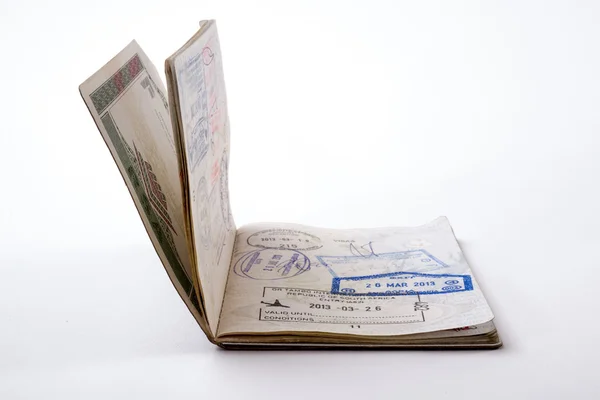 Passport on White — Stock Photo, Image