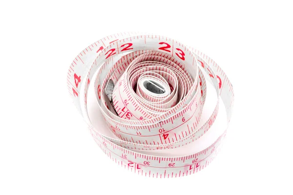 Measuring Tape on White Royalty Free Stock Photos