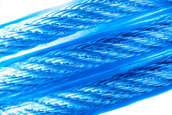 Mavi kablo üç satırlık — Stok fotoğraf