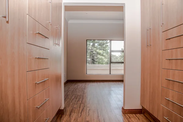 Dressing Room of Newly Build House — Stock Photo, Image