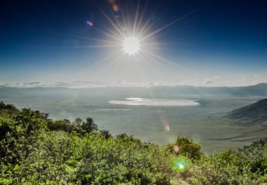 Ngorongoro krateri RIM görünümünü